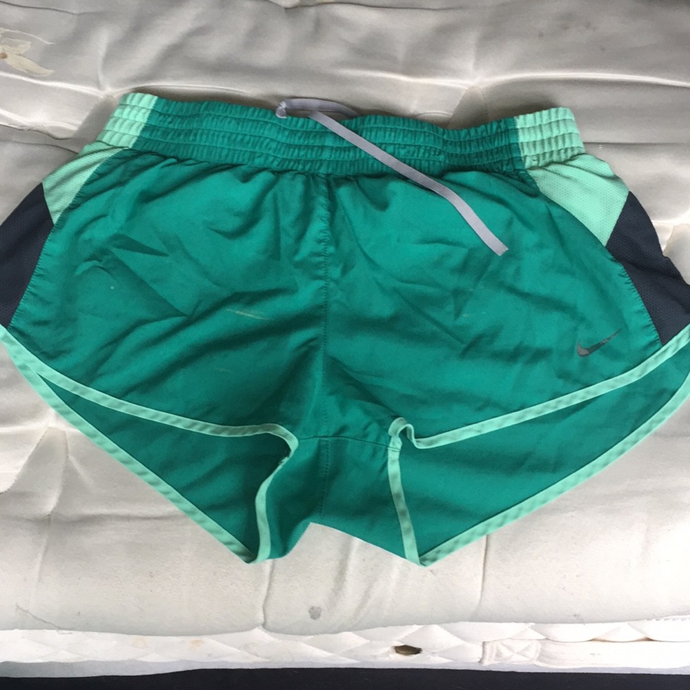 Nike Running Shorts (Green/Navy)